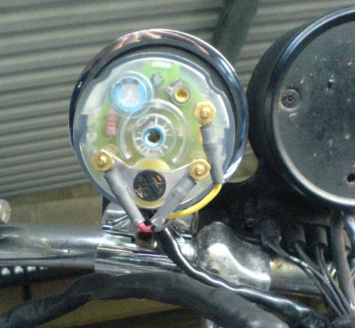 An image of the tach backside